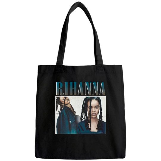 Rihanna Rap Hip Hop 90s Retro Tote Bag