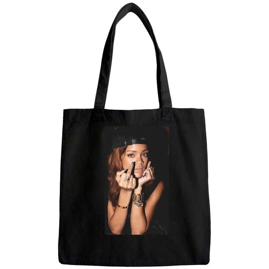 Rihanna Singer Tote Bag