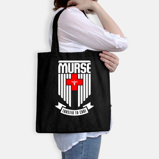 Murse Male Nurse Hero Shield Trusted To Care Tote Bag