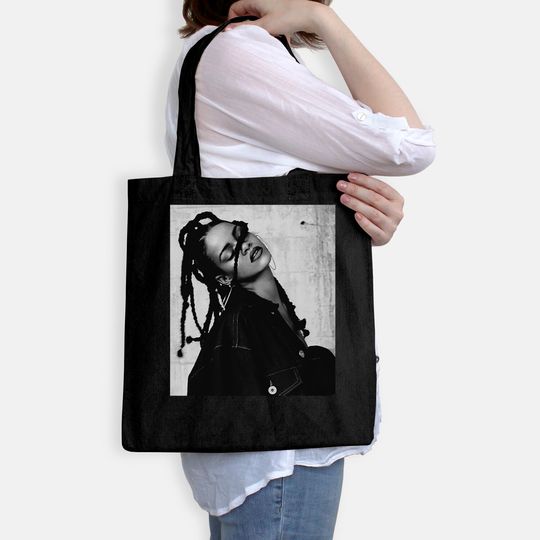 Rihanna B&W Aesthetic Tote Bag