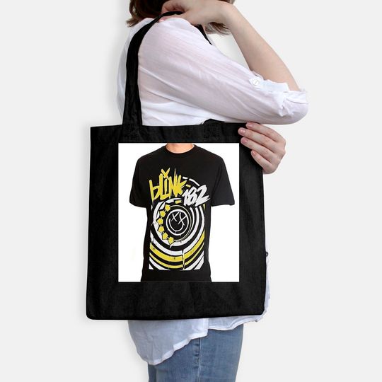 Blink 182  Happy Face Tote Bag