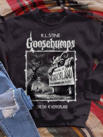 Discover Halloween One Day At Horrorland Long Sleeve Sweatshirt