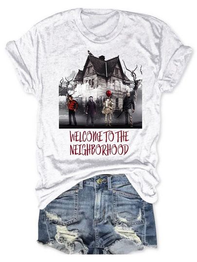 Discover Welcom To The Neighborhood Granddaughter Of The Witch T Shirt