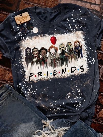Discover Friends Scary Killers Collection Halloween T-shirt