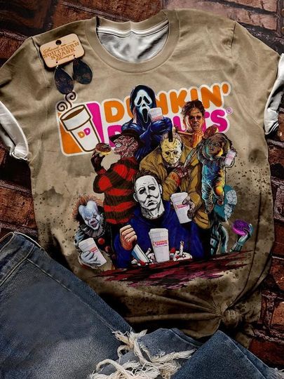 Scary Donuts Halloween T-shirt