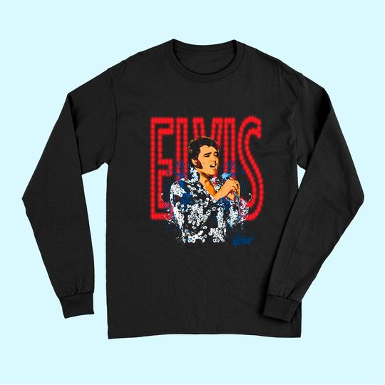Elvis Presley Singing Long Sleeves T-Shirt