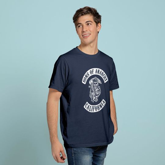 Mens Sons of Anarchy T Shirt (on back)