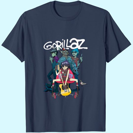 Gorillaz British Virtual Band T Shirt