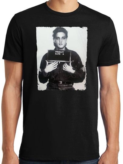 Big and Tall King Size Elvis Presley Mugshot T-Shirt