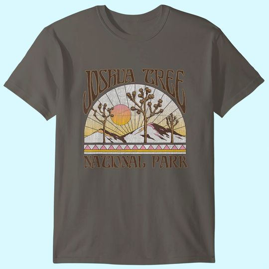 Vintage Joshua Tree National Park Retro Outdoor Camping Hike T-Shirt