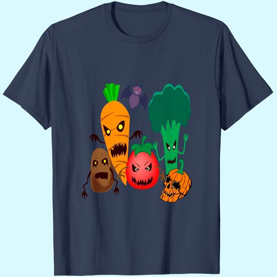 Scary Halloween Vegetables Classic T-Shirt