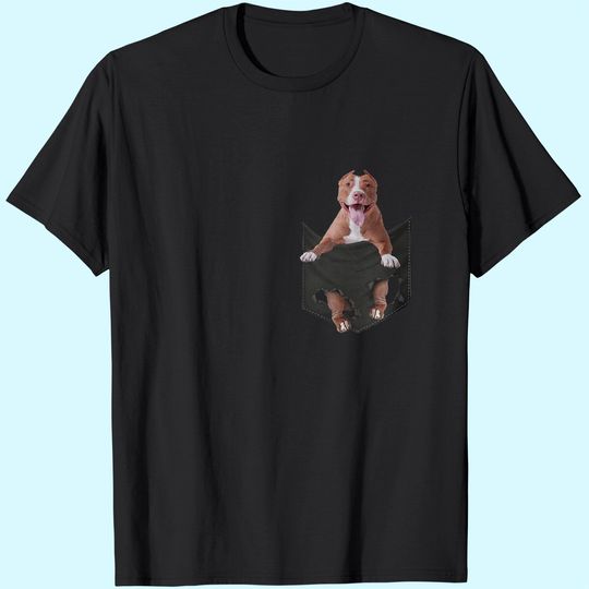 Pitbull In Pocket T-Shirt