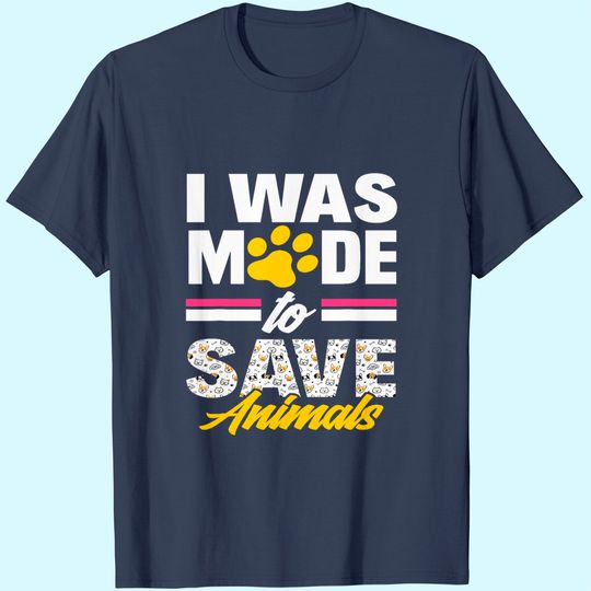 Made Save Animals Funny Veterinary Technician Classic T-Shirt