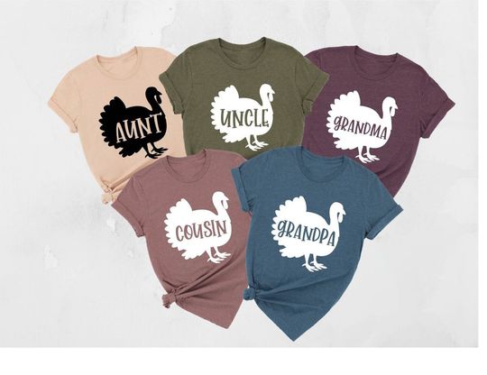 Turkey Family Matching T Shirt