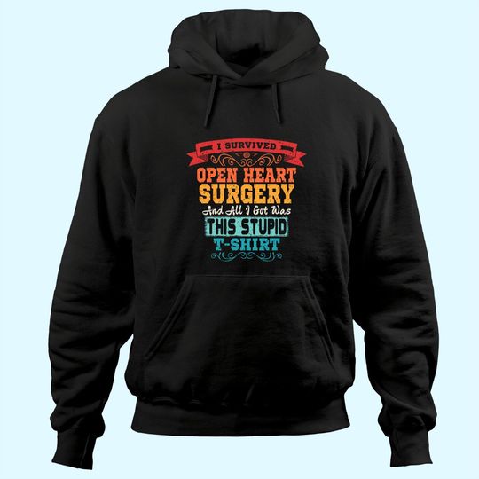 Discover Open Heart Surgery Hoodie Survivor Post Attack Recovery Gift