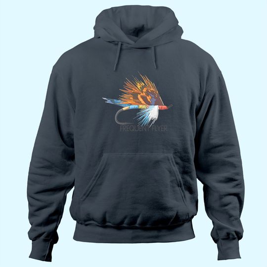 Discover Colorful Frequent Flyer Fly Fishing Fly Fish Trout Fishing Hoodie
