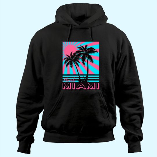 Discover Miami Men's Hoodie Florida Palm Trees