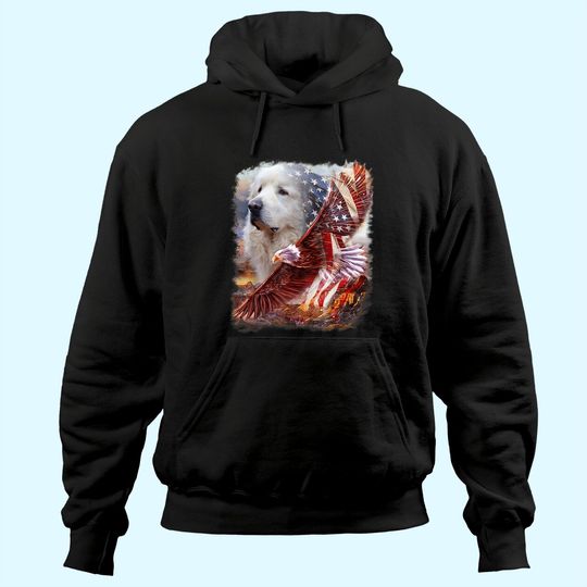 Discover Great Pyrenees American Patriot Hoodie