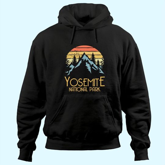 Discover Vintage Yosemite National Park California Hoodie