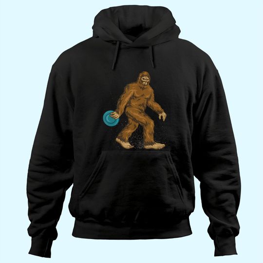 Discover Disc Golf Gifts "Bigfoot Disc Golf" Men & Women Tee Hoodie Hoodie
