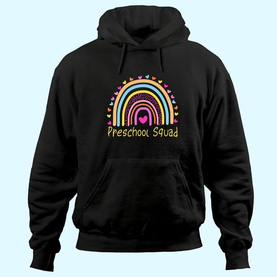 Discover Preschool Squad Teacher Rainbow Hoodie