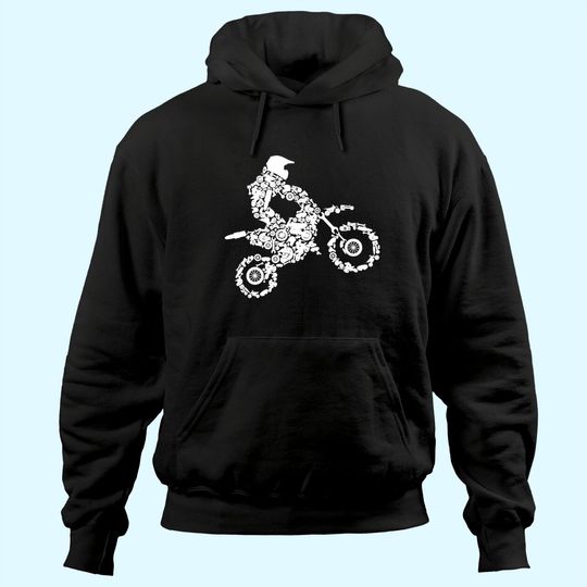 Dirt Bike Rider Motocross Enduro Dirt Biking Boys Gift Hoodie