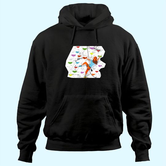 Discover Rock Mountain Climber Women Girls Gift Idea Climbing Hoodie