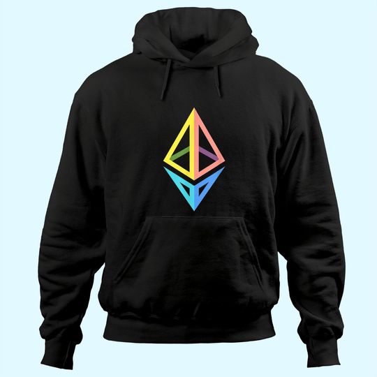Discover Ethereum Logo ETH Coin Crypto Bitcoin Trader Miner Gift Hoodie