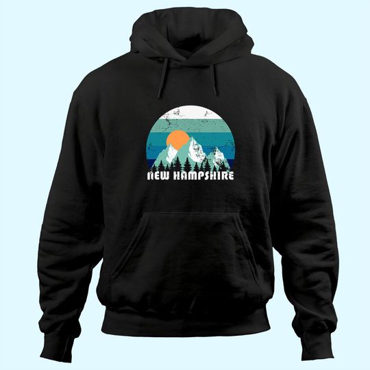 New Hampshire State Retro Hoodie
