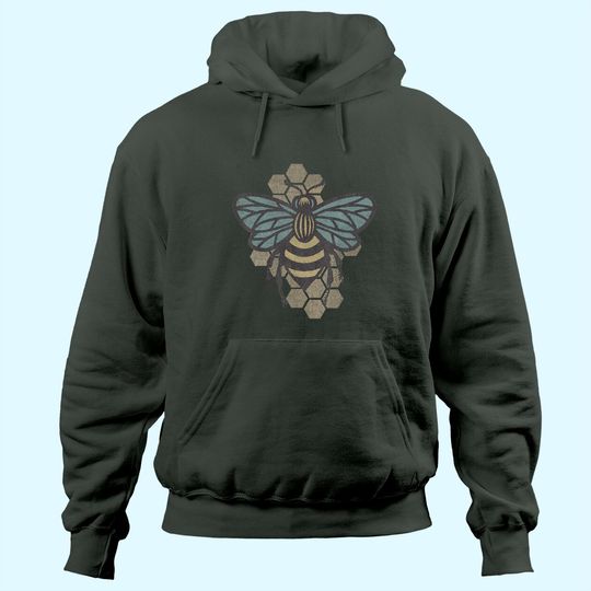 Discover Retro Beekeeper Hoodie - Vintage Save the Bees Bumblebee