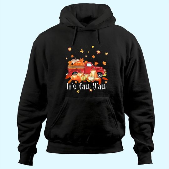 Discover It's Fall Y'all Pumpkins Print Maple Farm Hoodie