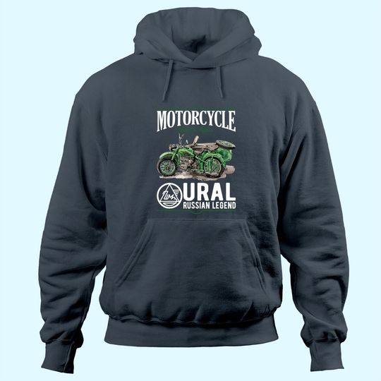 Discover Ural motorcycle offroad motorcyclist Hoodie