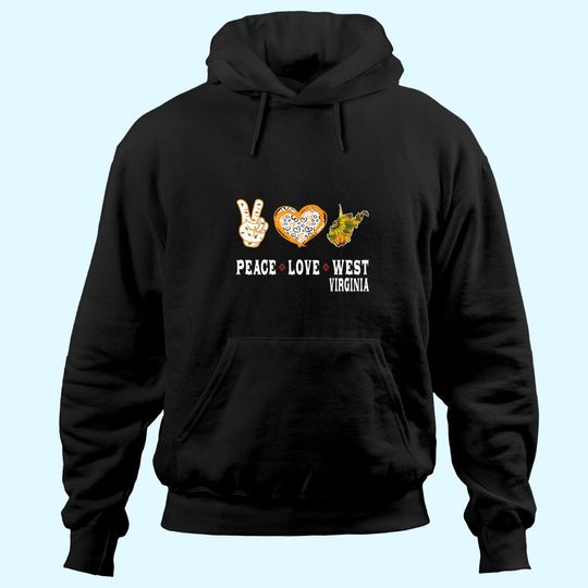 Discover Peace love West Virginia State Sunflower Hoodie