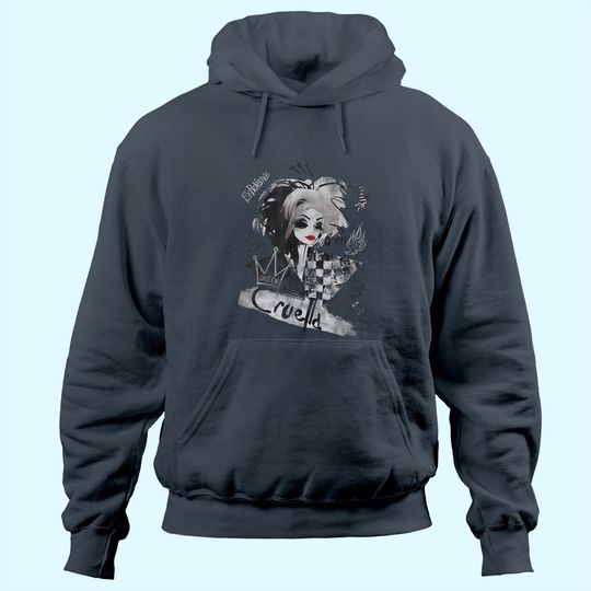 Discover Cruella Artsy Collage Hoodie
