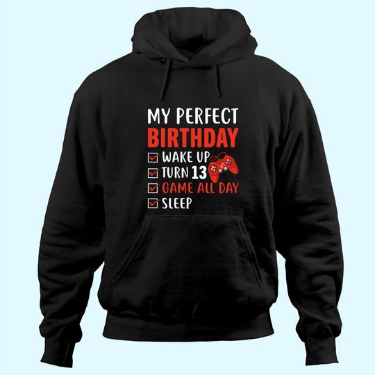 Discover 13th Perfect Birthday Gaming 13 Years Old Gamer Hoodie
