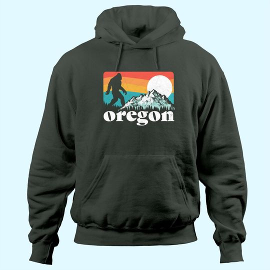 Oregon Pride Bigfoot Mountains 80's Vintage Hoodie
