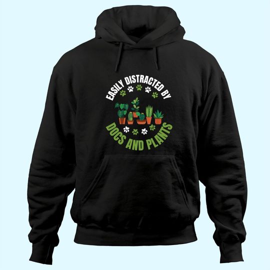 Plants and Dogs Plant Lover Dog Lover Plant Family Matching Hoodie