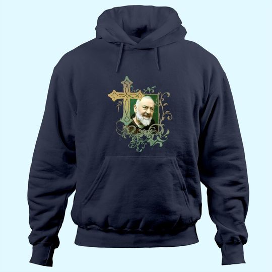 Discover St Padre Pio Prayer Cross Catholics Holy Saints Hoodie