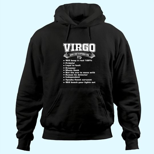 Virgo Facts Zodiac Sign Horoscope Hoodie