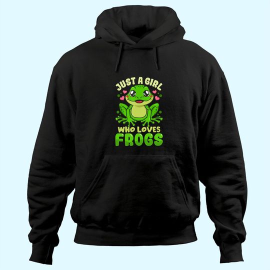 Just a Girl Who Loves Frogs  Frog Lover Gift Hoodie