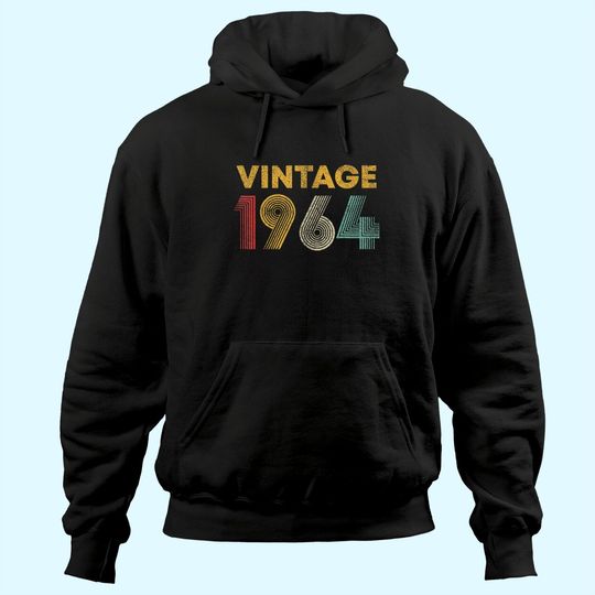 Discover Vintage 1964 57th Birthday Gift Men Women 57 Years Old Hoodie