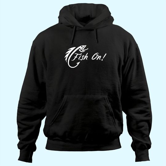 Discover Fish On Fishing Hook Bait Fisherman Gift Idea Fishing Lover Hoodie