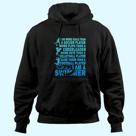 I Am A Swimmer Tee Swim Swimming Lover Cool Practice Hoodie