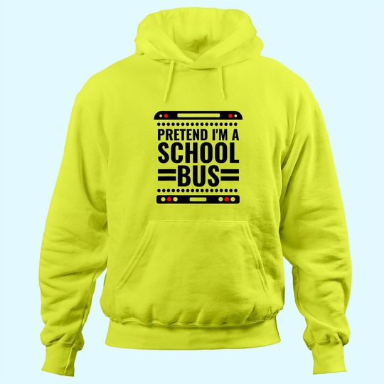 Discover Pretend I'm a School Bus Funny Lazy Halloween Costume Hoodie