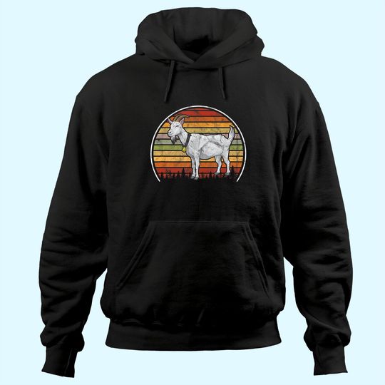 Discover Vintage Goats Farmer Retro Goat Hoodie