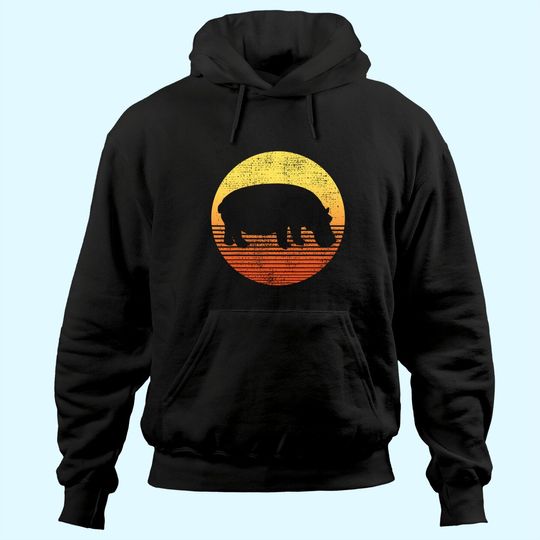 Discover Hippopotamus Hippos Vintage Hoodie