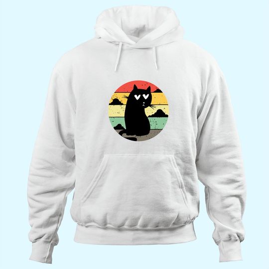 Discover Cat Lover Vintage Animals Pet Owner Lover Hoodie