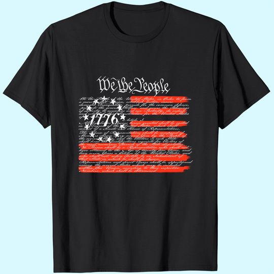 Country Life We The People American Flag Constitution Navy Blue Mens T-Shirt