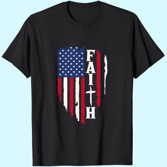Discover Women's 4th of July T-Shirts American Flag Graphic Tees Patriotic Stars Stripes Independence Day Tops