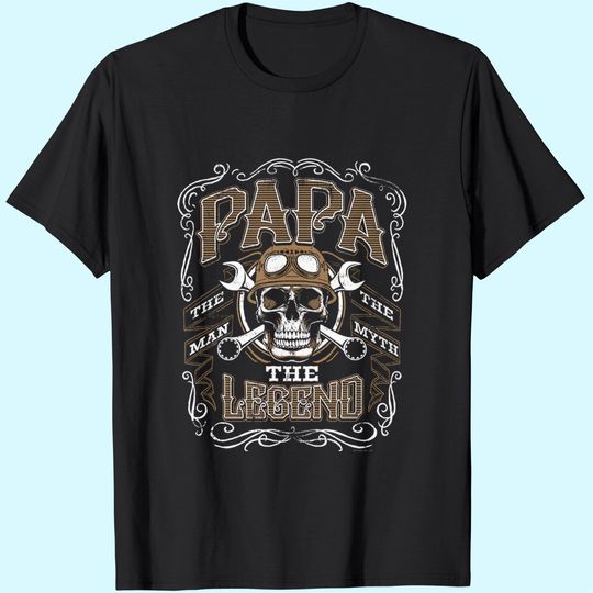 Papa The Man The Myth The Legend - Mens Graphic Tees